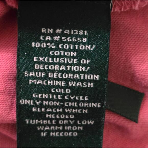 Ralph Lauren Rose Pink V-Neck Cotton Tunic‎ Plus Size 2X - Picture 6 of 6